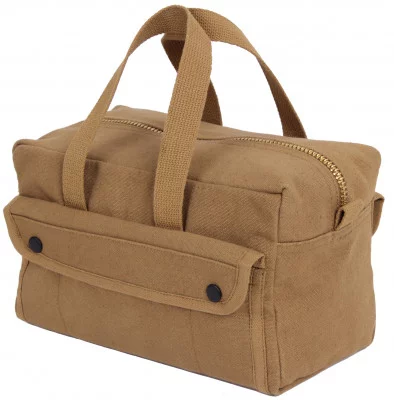 Сумка механика койотовая винтажная Rothco G.I. Type Mechanics Tool Bag With Brass Zipper Coyote Brown 91820, фото