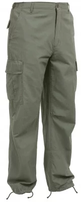 Брюки винтажные оливковые эра Вьетнама Rothco Vintage Vietnam Fatigue Pant Rip-Stop Olive Drab 4387 , фото