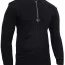 Винтажный черный свитер Rothco Quarter Zip Acrylic Commando Sweater Black 3390 - Винтажный черный свитер Rothco Quarter Zip Acrylic Commando Sweater Black 3390