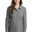 Женская рубашка Port Authority® Ladies Slub Chambray Shirt Grey LW380 - Рубашка женская Port Authority® Ladies Slub Chambray Shirt Grey LW380