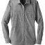 Женская рубашка Port Authority® Ladies Slub Chambray Shirt Grey LW380 - Рубашка женская Port Authority® Ladies Slub Chambray Shirt Grey LW380