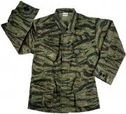 Rothco Vintage Vietnam Fatigue Shirt Rip-Stop Tiger Stripe Camo 4621