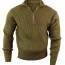 Винтажный оливковый свитер Rothco Quarter Zip Acrylic Commando Sweater Olive Drab 3370 - Винтажный оливковый свитер Rothco Quarter Zip Acrylic Commando Sweater Olive Drab 3370
