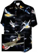 Men's Hawaiian Shirts Allover Prints - 410-3816 Black