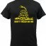 Футболка черная с Гадсденовским флагом Rothco Don't Tread On Me Vintage T-Shirt Black 61060 - Футболка винтажная Rothco Don't Tread On Me Vintage T-Shirt Black 61060