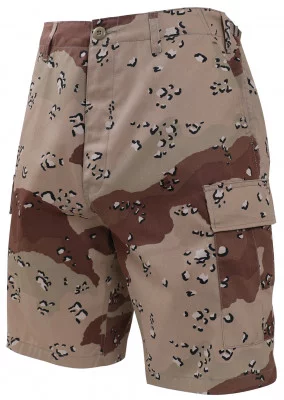 Шорты шестицветный пустынный камуфляж шоколадный чип Rothco BDU Short 6-Color Desert Camo 7072, фото
