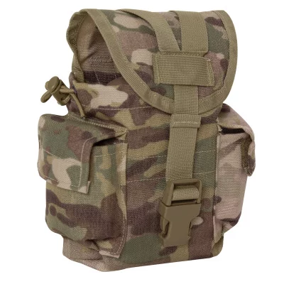 Подсумок грузовый для фляги мультикам Rothco MOLLE II Canteen / Utility Pouch MultiCam 40024, фото