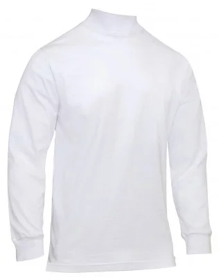 Белый гольф с длинным рукавом Rothco Mock Turtleneck White 3501, фото