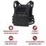 Черный облегченный бронепанельный носитель (плитконос) Rothco Lightweight Armor Plate Carrier Vest (LACV) Black 55891 - Черный облегченный бронепанельный носитель (плитконос) Rothco Lightweight Armor Plate Carrier Vest (LACV) Black 55891