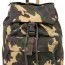 Винтажный хлопковый рюкзак для школы Rothco Canvas Daypack - Рюкзак винтажный для путешествий Rothco Canvas Daypack Цвет: лесной камуфляж вудланд # 2370