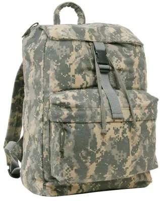 Винтажный хлопковый рюкзак для школы Rothco Canvas Daypack, фото