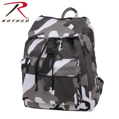 Винтажный хлопковый рюкзак для школы Rothco Canvas Daypack, фото