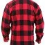 Фланелевая красная рубашка для скрытого ношения оружия Rothco Concealed Carry Flannel Shirt Red 3966 - Фланелевая красная рубашка для скрытого ношения оружия Rothco Concealed Carry Flannel Shirt Red 3966
