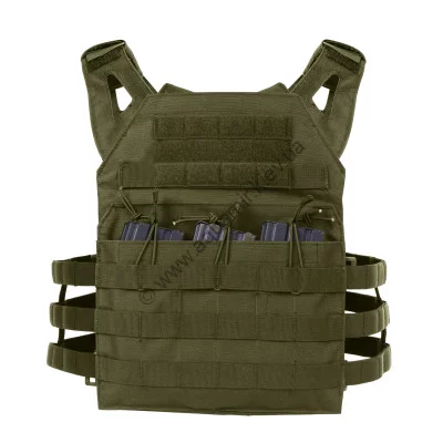 Оливковый облегченный бронепанельный носитель (плитконос) Rothco Lightweight Armor Plate Carrier Vest (LACV) Olive Drab 55894, фото