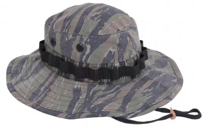 Панама винтажная тигровый лесной камуфляж Rothco Vintage Vietnam Style Boonie Hat Tiger Stripe Camo 5915, фото