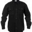 Черная фланелевая рубашка Rothco Heavy Weight Solid Flannel Shirt Black 4637 - Черная фланелевая рубашка Rothco Heavy Weight Solid Flannel Shirt Black 4637