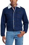 Wrangler Men's Sherpa Lined Denim Jacket Denim