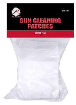 Хлопковые салфетки для ухода за оружием 200 шт Rothco Cotton Gun Cleaning Patches 3825, фото