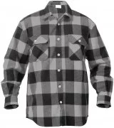 Rothco Buffalo Plaid Flannel Shirt Grey 4690