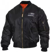 Rothco Thin Blue Line Flag MA-1 Flight Jacket 4951