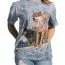 Футболка с волками The Mountain T-Shirt Wolf Couple Sunset 105938 - Футболка с волками The Mountain T-Shirt Wolf Couple Sunset 105938
