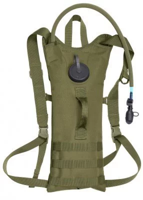 Гидратор с термочехлом в оливковом цвете Rothco MOLLE 3 Liter Backstrap Hydration System Olive Drab 2831, фото