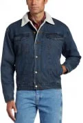 Wrangler Men's Sherpa Lined Denim Jacket Rustic