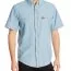 Wrangler Men's RIGGS Workwear® Chambray Work Shirt Light Blue - Мужская рубашка с коротким рукавом Wrangler Men's RIGGS Workwear® Chambray Work Shirt Light Blue