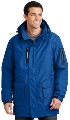 Куртка-парка синяя Port Authority Men's Heavyweight Parka J799 Royal Blue, фото