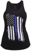 Rothco Women Thin Blue Line Flag Racerback Tank Top 44770