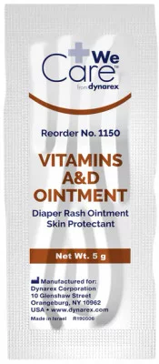 Мазь для защиты и заживления кожи с витаминами A и D Dynarex Vitamins A/D Ointments 5 g, фото