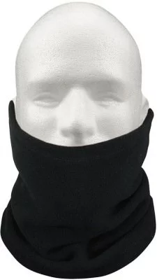 Черный цилиндрический шарф полар флис Rothco Polar Fleece Neck Warmer Black 5570, фото