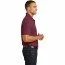 Футболка поло бордовая Port Authority Core Classic Pique Polo Burgundy - Класическая футболка поло Port Authority Core Classic Pique Polo Burgundy