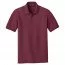 Футболка поло бордовая Port Authority Core Classic Pique Polo Burgundy - Класическая футболка поло Port Authority Core Classic Pique Polo Burgundy