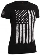 Rothco Womens Distressed US Flag Long T-Shirt 5983