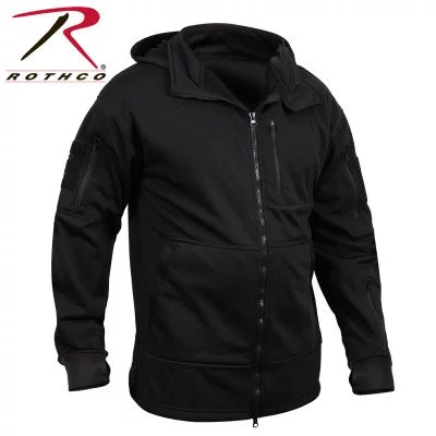 Толстовка на молнии тактическая черная Rothco Tactical Zip Up Hoodie 2507, фото