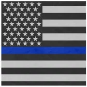 Rothco Military Bandana Subdued U.S. Flag w/ Thin Blue Line (56 x 56 см) 44074