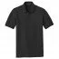 Класическая черная футболка поло Port Authority Core Classic Pique Polo Deep Black - Класическая футболка поло Port Authority Core Classic Pique Polo Deep Black