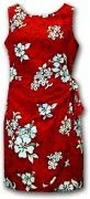 Pacific Legend Hawaiian Sarong Dress - 313-3156 Red