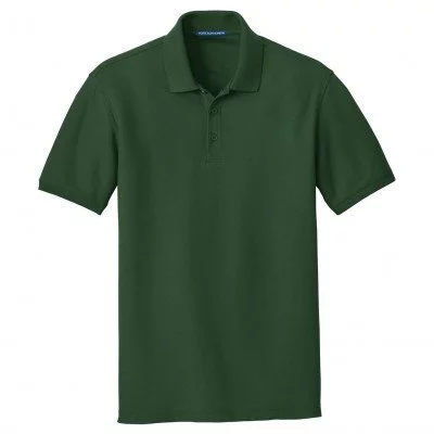 Футболка поло Port Authority Core Classic Pique Polo Deep Forest Green, фото