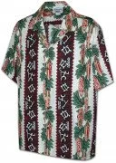 Men's Hawaiian Shirts Allover Prints 410-2750 Red