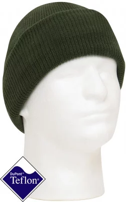 Оливковая акриловая шапка с тефлоновой мембраной Rothco Wind and Waterproof Insulated Acrylic Watch Cap Olive Drab 3585, фото