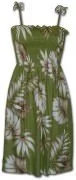 Pacific Legend Rayon Tube Dress - 708-101 Green