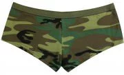 Rothco Women's Booty Shorts Woodland Camo 5476