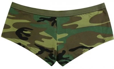 Женские трусы лесной камуфляж Rothco Women's Booty Shorts Woodland Camo 5476, фото