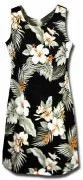 Pacific Legend Hawaiian Short Tank Dress - 315-2820 Black