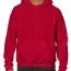 Толстовка Gildan Mens Hooded Sweatshirt Cherry Red - Красно-вишневая мужская толстовка  Gildan Mens Hooded Sweatshirt Cherry Red