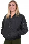Rothco Womens MA-1 Flight Jacket Black 2410