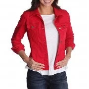 Riders by Lee Indigo Women's Denim Jacket Jalapeno Red
