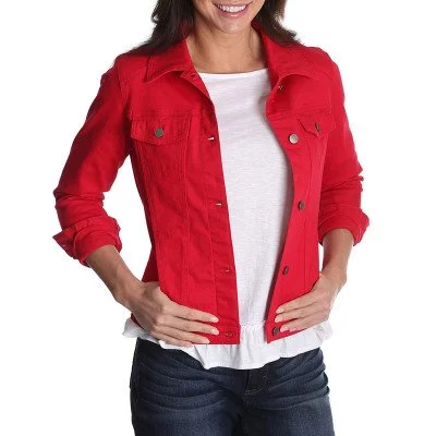 Джинсовая куртка Riders by Lee Indigo Women's Denim Jacket Jalapeno Red, фото